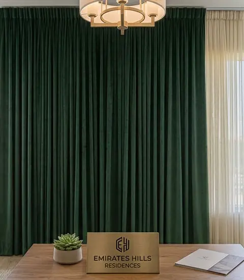 Emirates Hills Motorised Curtains