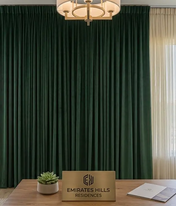 Emirates Hills Motorised Curtains by Aura Curtains